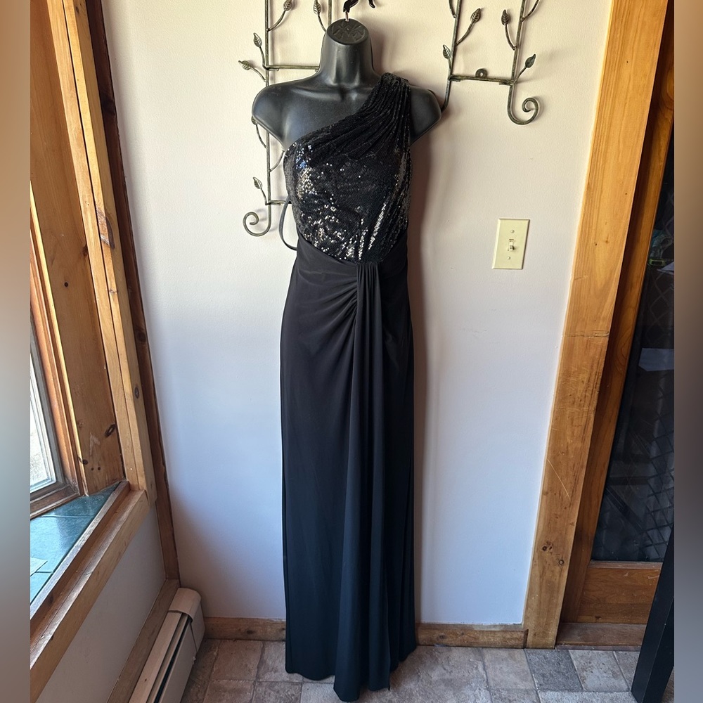 David’s bridal formal gown. Bridesmaid, mother of, wedding guest.